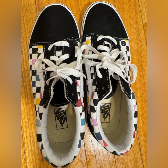 Vans Kids Black and White Old Skool ‘Party Checker’ Sneakers Size 6.5 - Picture 11 of 11